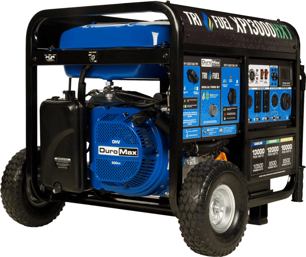 DuroMax XP13000HXT tri-fuel generator