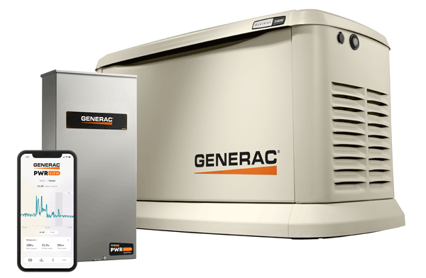 Generac generator with remote monitoring app