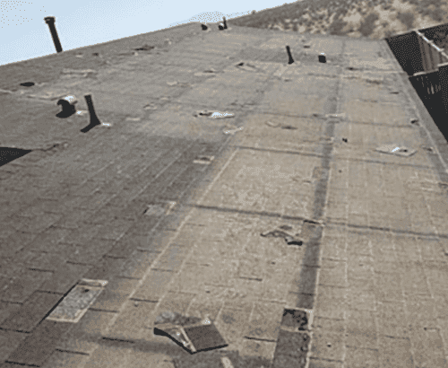 Solar panels being removed before a reroof